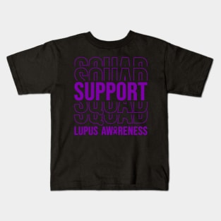 Lupus Awareness Lupus Support Squad Kids T-Shirt